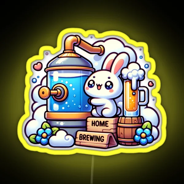 Home Brewing Homebrew Craft Beer Cute Hobby RGB Neon Sign