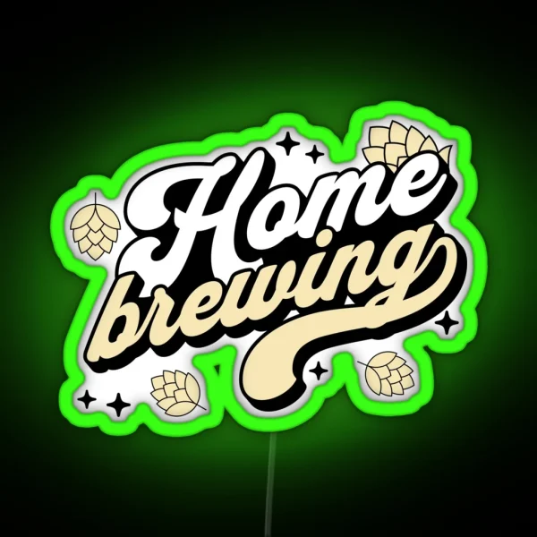 Home Brewing Homebrew Craft Beer Hobby Brewer Gift RGB Neon Sign