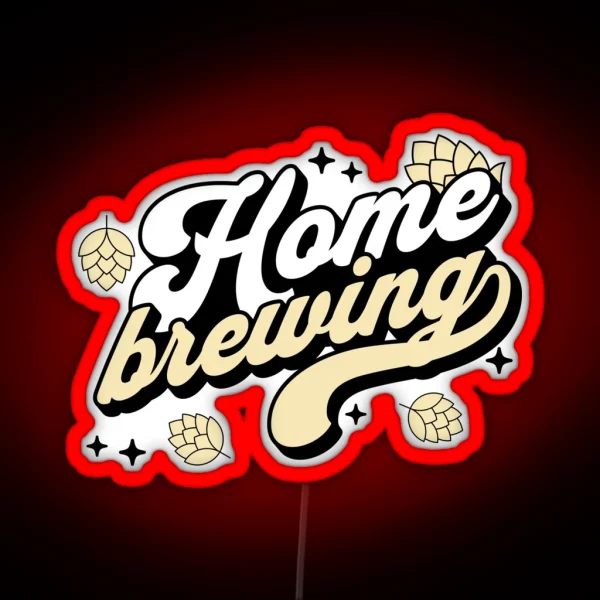 Home Brewing Homebrew Craft Beer Hobby Brewer Gift RGB Neon Sign