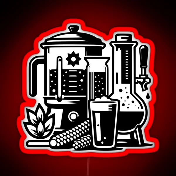 Home Brewing Homebrew Craft Beer Hobby Brewer Gift RGB Neon Sign