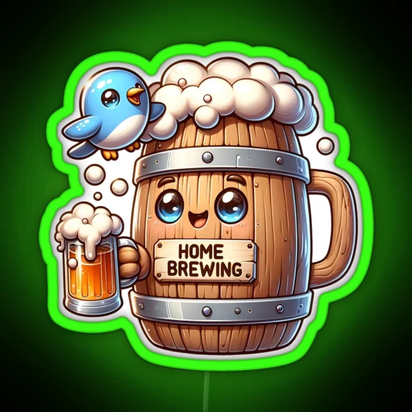 Home Brewing Homebrew Craft Beer Hobby Brewer Gift RGB Neon Sign
