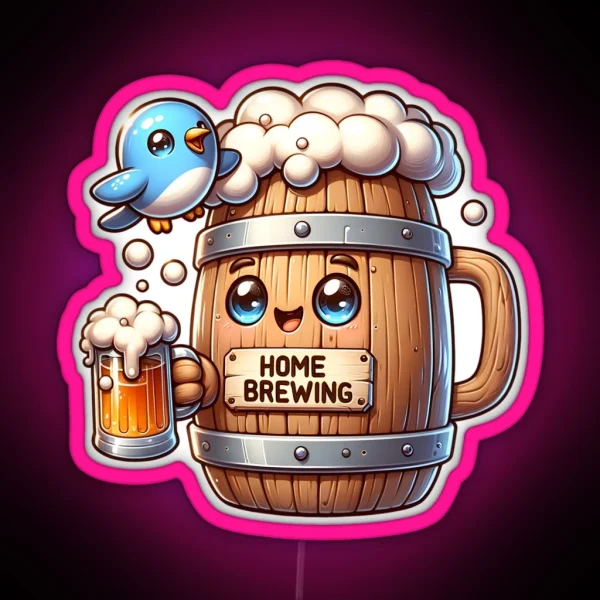 Home Brewing Homebrew Craft Beer Hobby Brewer Gift RGB Neon Sign