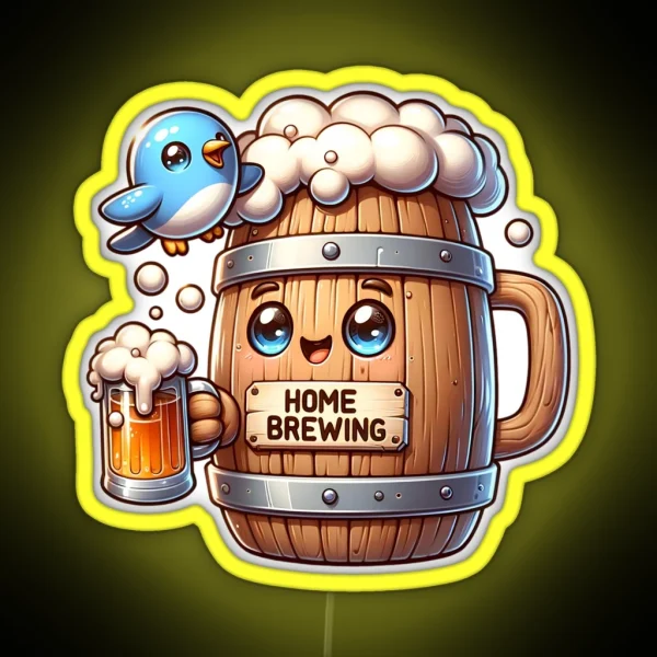 Home Brewing Homebrew Craft Beer Hobby Brewer Gift RGB Neon Sign