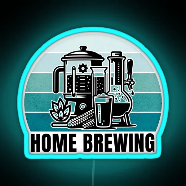 Home Brewing Homebrew Craft Beer Hobby Brewer Gift RGB Neon Sign