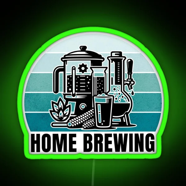 Home Brewing Homebrew Craft Beer Hobby Brewer Gift RGB Neon Sign
