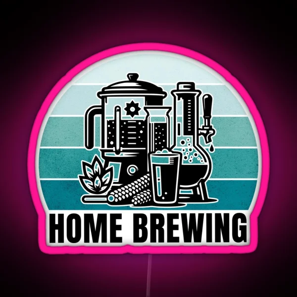 Home Brewing Homebrew Craft Beer Hobby Brewer Gift RGB Neon Sign