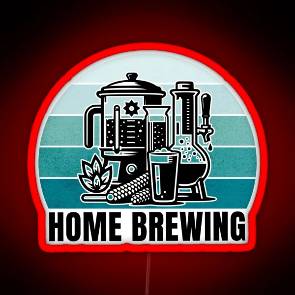 Home Brewing Homebrew Craft Beer Hobby Brewer Gift RGB Neon Sign