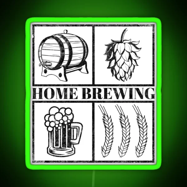 Home Brewing Homebrew Craft Beer Hobby Brewer RGB Neon Sign