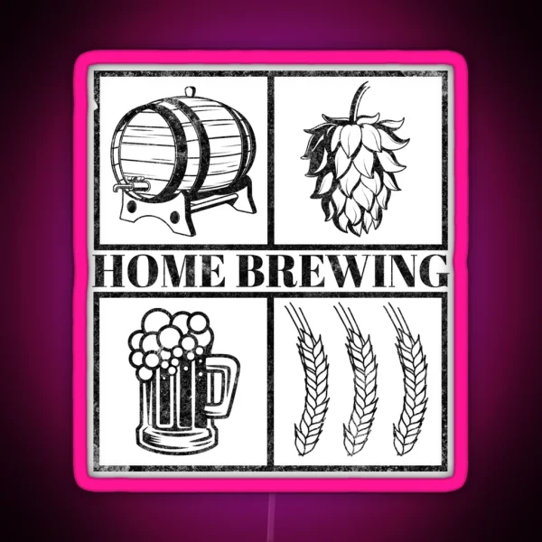 Home Brewing Homebrew Craft Beer Hobby Brewer RGB Neon Sign