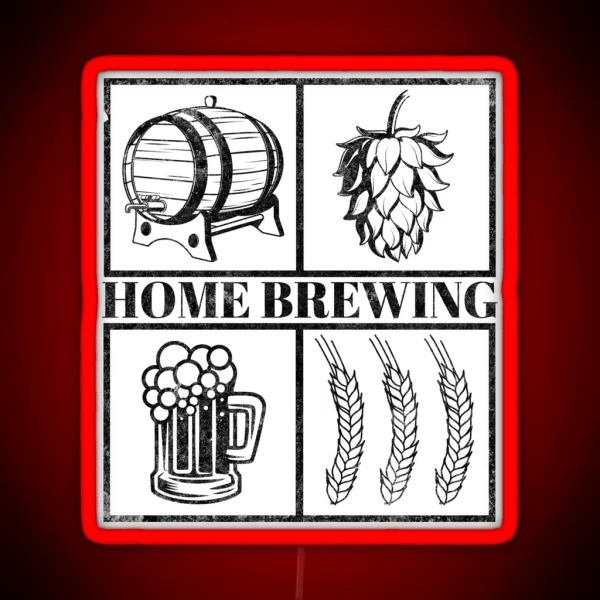 Home Brewing Homebrew Craft Beer Hobby Brewer RGB Neon Sign