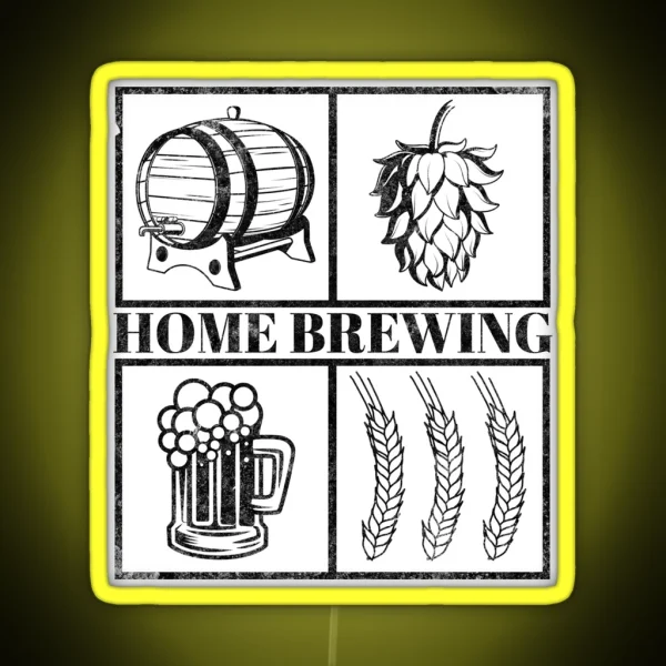 Home Brewing Homebrew Craft Beer Hobby Brewer RGB Neon Sign