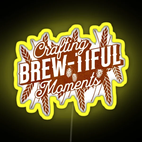 Home Brewing Homebrew Craft Beer Hobby Brewer Gift RGB Neon Sign