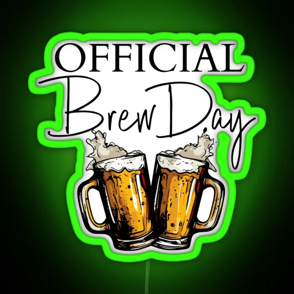 Home Brewing Homebrew Craft Beer Hobby Brewer Gift RGB Neon Sign
