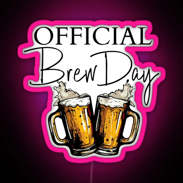 Home Brewing Homebrew Craft Beer Hobby Brewer Gift RGB Neon Sign