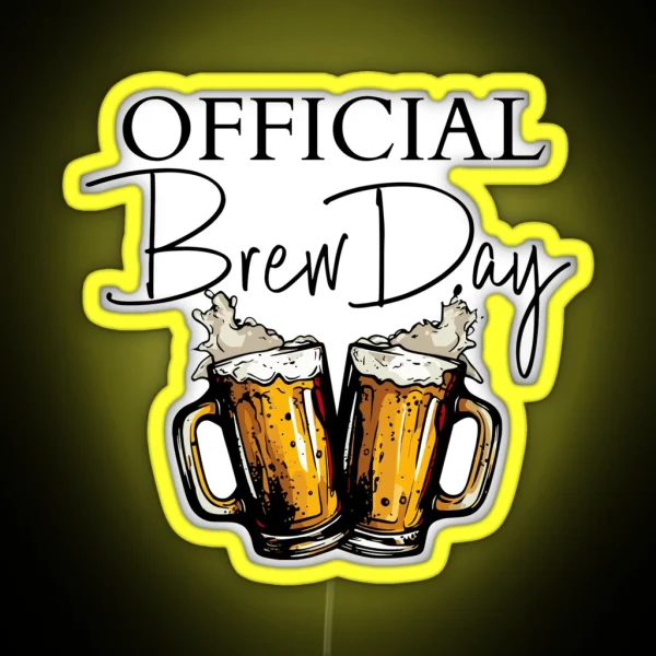 Home Brewing Homebrew Craft Beer Hobby Brewer Gift RGB Neon Sign