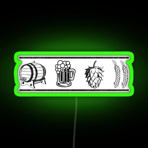 Home Brewing Homebrew Craft Beer Hobby Brewer RGB Neon Sign