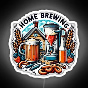 Home Brewing Homebrew Craft Beer Hobby Brewer Gift RGB Neon Sign