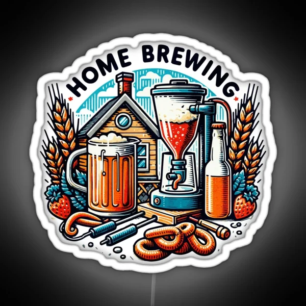 Home Brewing Homebrew Craft Beer Hobby Brewer Gift RGB Neon Sign