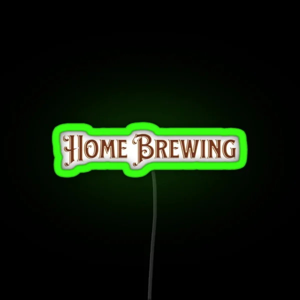 Home Brewing Homebrew Craft Beer Vintage Hobby Brewer RGB Neon Sign