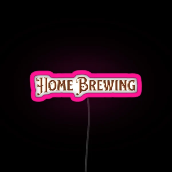 Home Brewing Homebrew Craft Beer Vintage Hobby Brewer RGB Neon Sign
