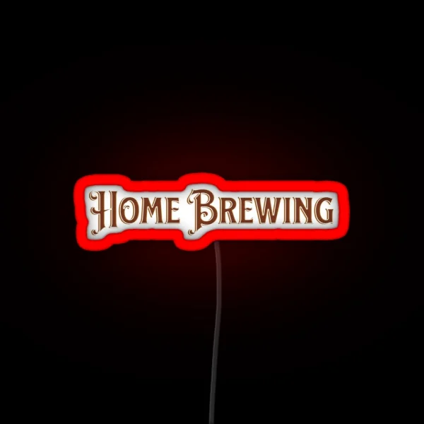 Home Brewing Homebrew Craft Beer Vintage Hobby Brewer RGB Neon Sign