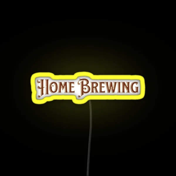 Home Brewing Homebrew Craft Beer Vintage Hobby Brewer RGB Neon Sign