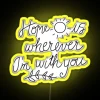 Romantic RGB Neon Sign for Home Decor with Personalized Sentiment Message