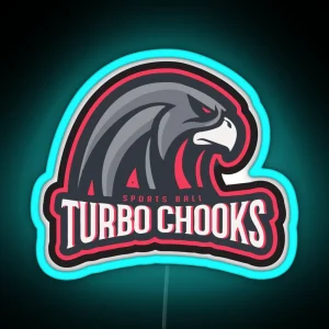 Home Team Turbo Chooks RGB Neon Sign