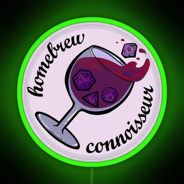 Homebrew Connoisseur RGB Neon Sign