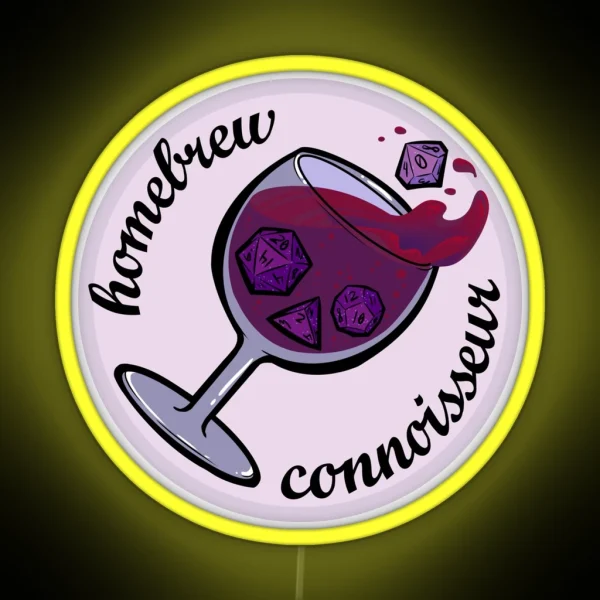 Homebrew Connoisseur RGB Neon Sign