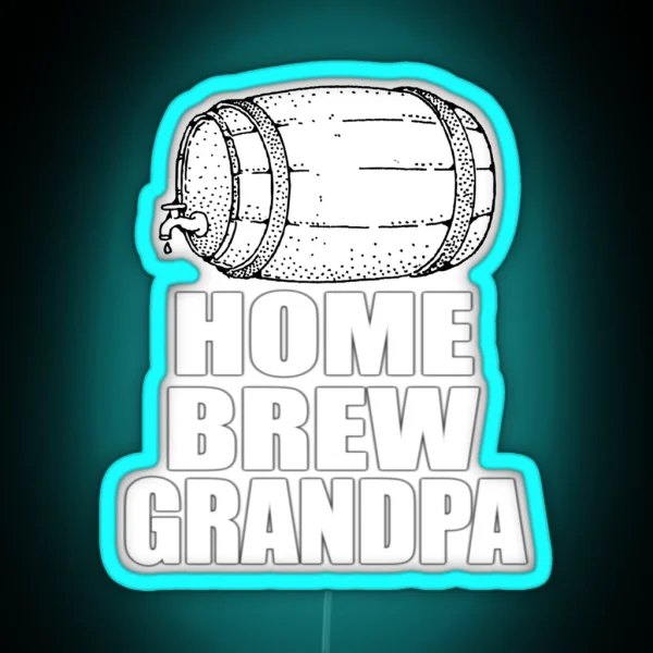 Homebrew Grandpa Led Gift For Granddad RGB Neon Sign