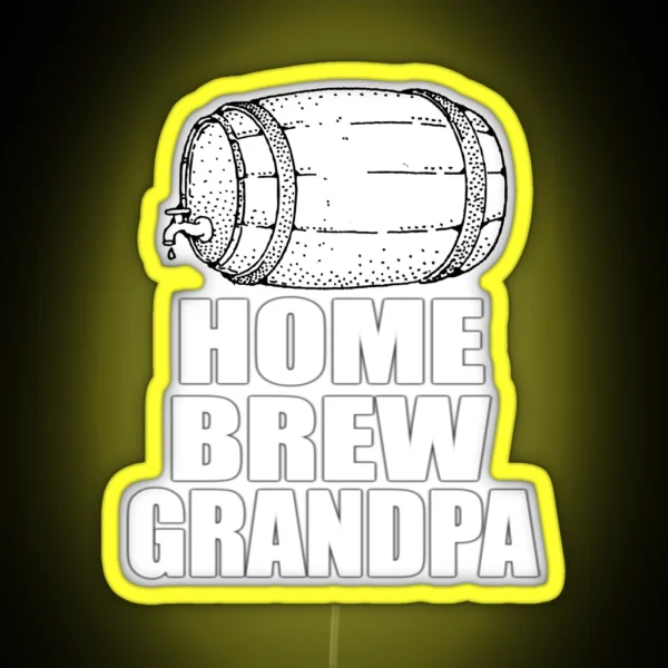 Homebrew Grandpa Led Gift For Granddad RGB Neon Sign