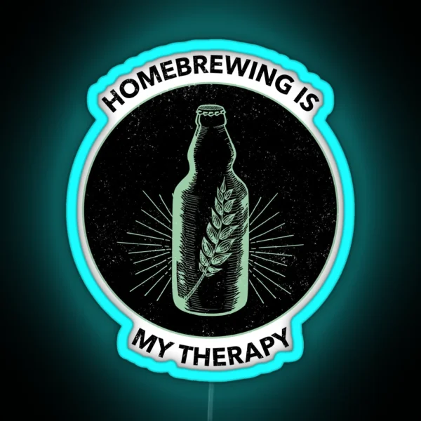 Homebrewing Is My Therapy RGB Neon Sign
