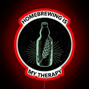 Homebrewing Is My Therapy RGB Neon Sign
