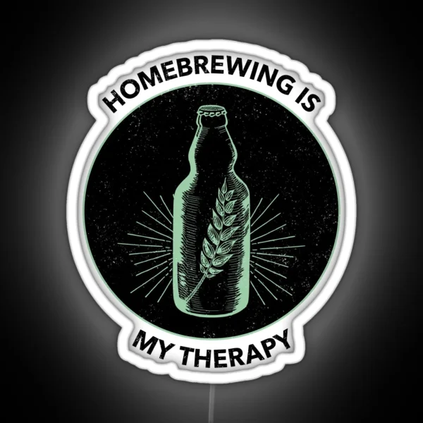 Homebrewing Is My Therapy RGB Neon Sign