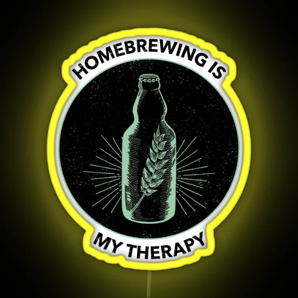Homebrewing Is My Therapy RGB Neon Sign