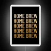 Customizable LED homebrewing kit with fading multicolor neon text display