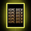 Customizable homebrewing RGB neon sign with fade effect technology display