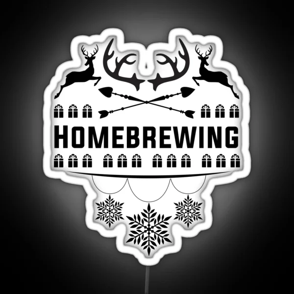 Homebrewing Ugly Christmas Unisex Led For Homebrewing RGB Neon Sign