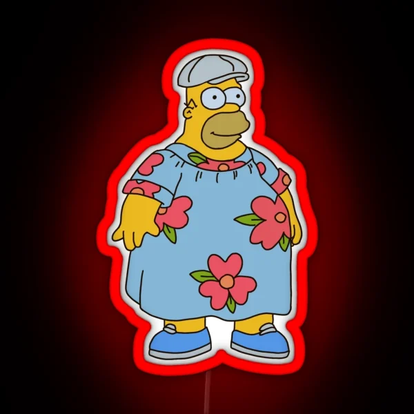 Homer Muumuu Dress RGB Neon Sign