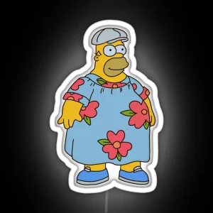 Homer Muumuu Dress RGB Neon Sign