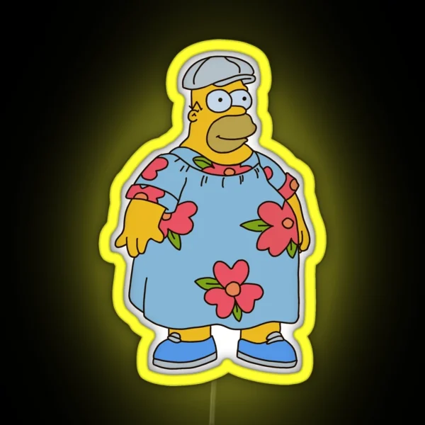 Homer Muumuu Dress RGB Neon Sign