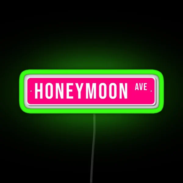 Honeymoon Ave RGB Neon Sign