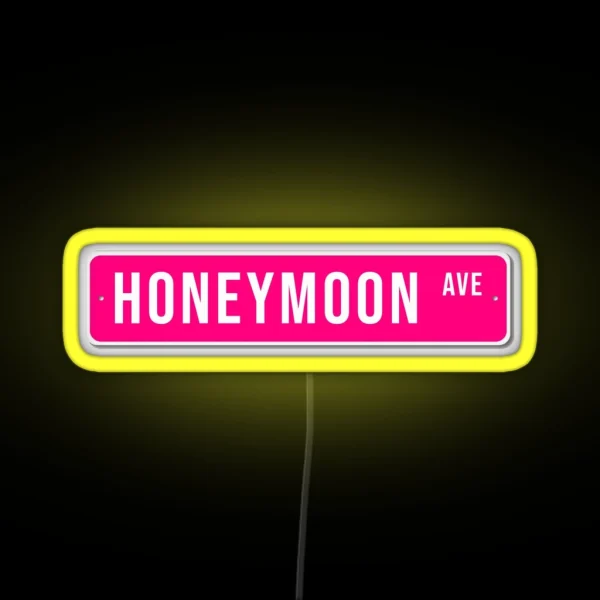 Honeymoon Ave RGB Neon Sign