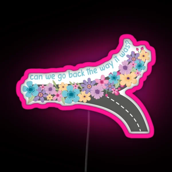 Honeymoon Avenue Lyrics RGB Neon Sign