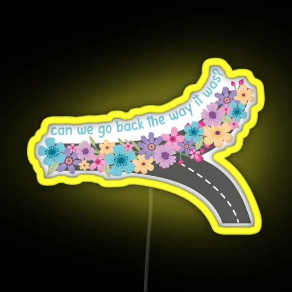 Honeymoon Avenue Lyrics RGB Neon Sign