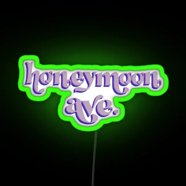 Honeymoon Avenue RGB Neon Sign
