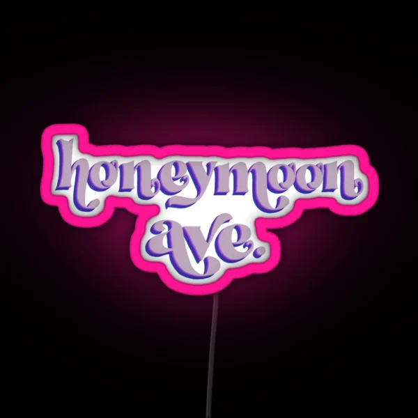 Honeymoon Avenue RGB Neon Sign