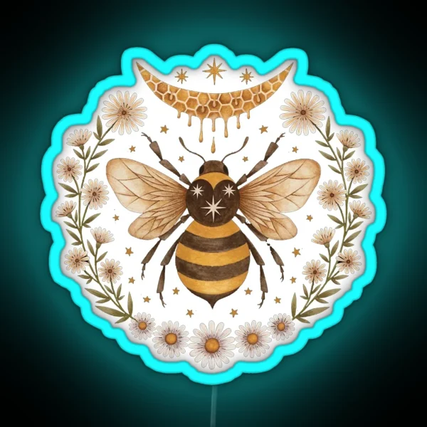 Honeymoon Bee RGB Neon Sign