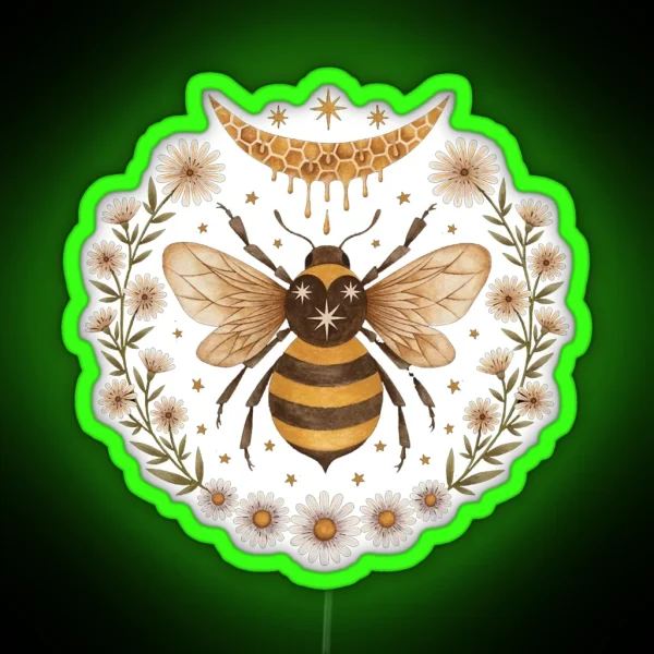 Honeymoon Bee RGB Neon Sign